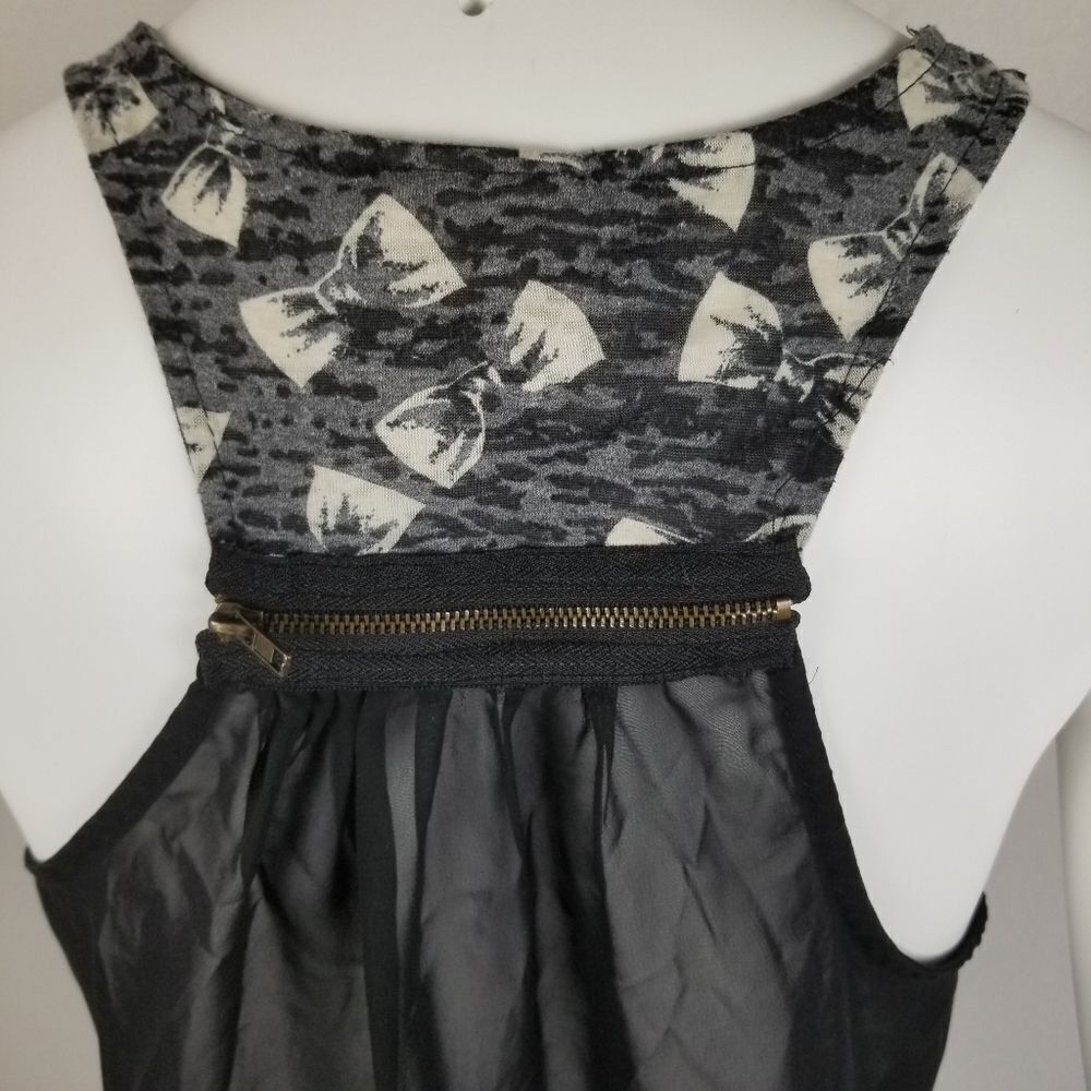 Self Esteem Black Sheer Back Razorback Top - Picture 7 of 8